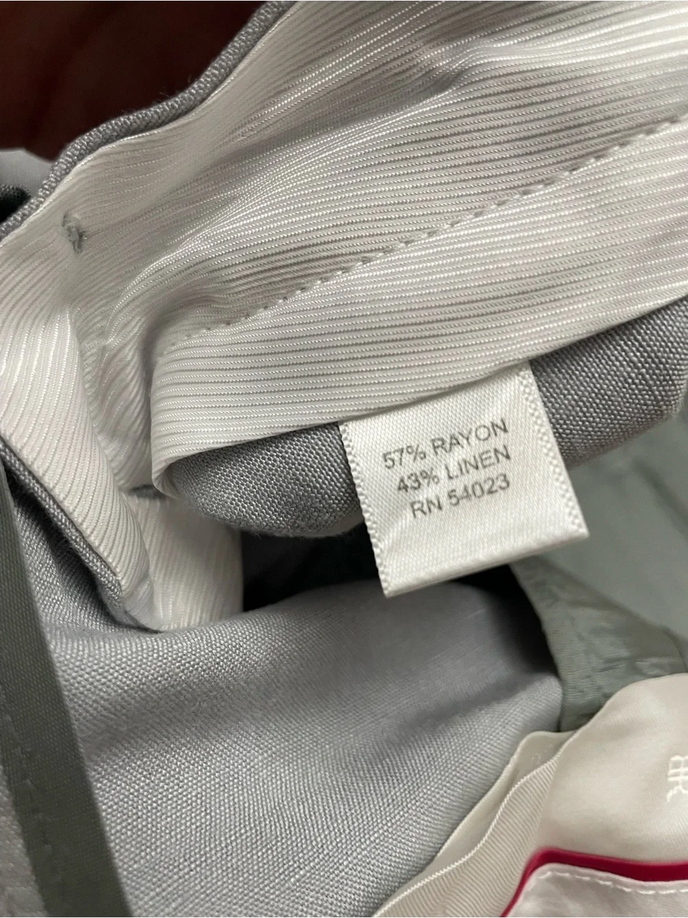 Banana Republic Women’s Light Gray Linen Blend Trouser Pants